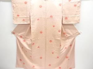 未使用品　花模様小紋着物